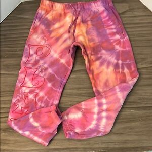 PLAYBOY PACSUN TIE-DYE JOGGERS MEDIUM